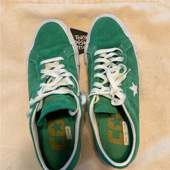Converse One Star Green Suede Sneakers Mens 10 - Picture 7 of 7